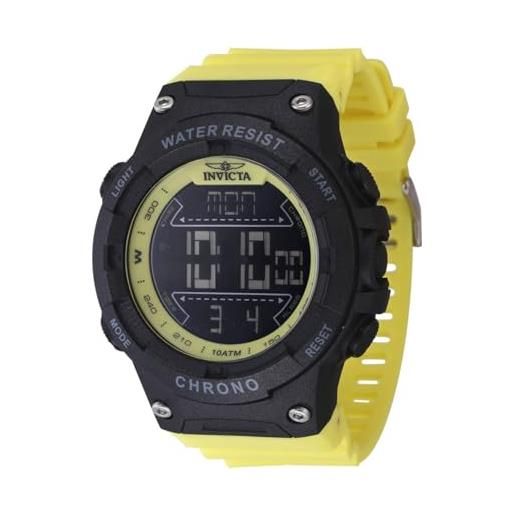 Invicta Activa Digitale Orologio da Uomo in plastica con movimento Quarzo - 44mm, Bianco