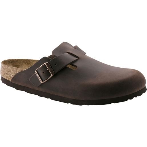 BIRKENSTOCK boston natural leather habana sabot