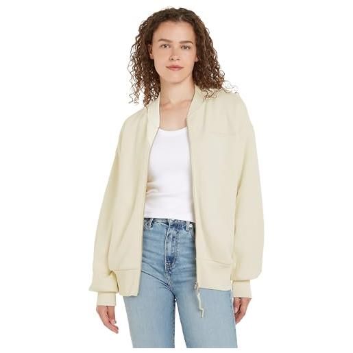 Tommy Hilfiger muted gmd hwk zipup jacket, cardigan pesanti donna, calico, 