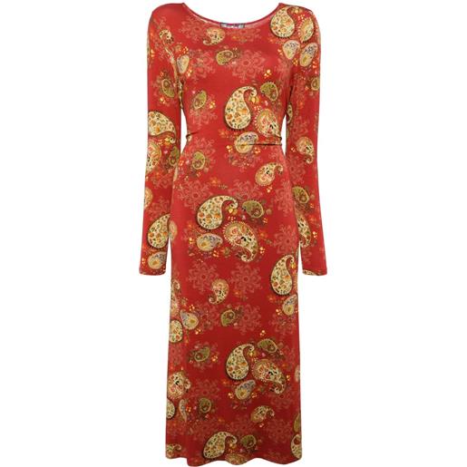 Johnny Was abito con stampa paisley - rosso