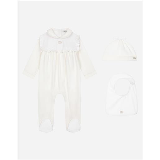 Dolce & Gabbana set regalo 3 pezzi in interlock e jaquard logato