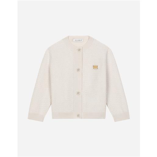 Dolce & Gabbana cardigan in maglia con lavorazione a punto canestro