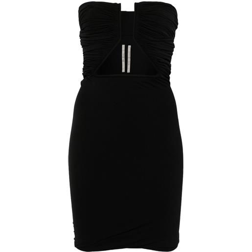 Rick Owens abito corto jersey prong - nero