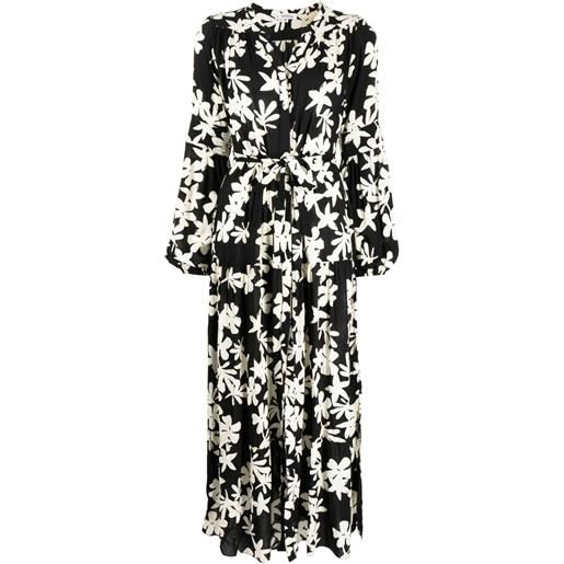 lemlem abito a fiori - nero