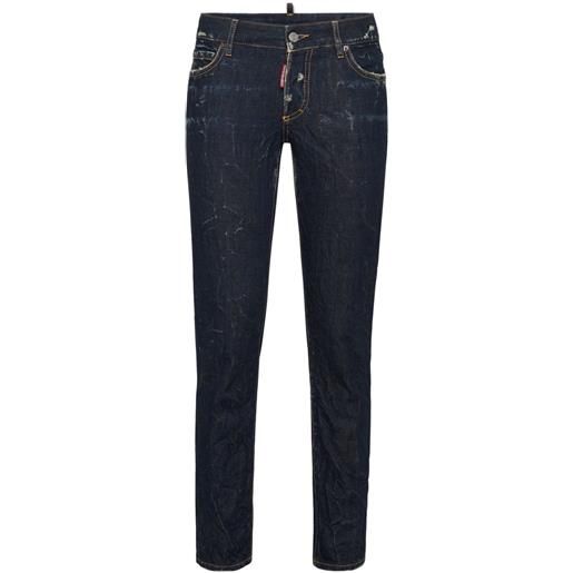 DSQUARED2 jeans slim a vita bassa - blu