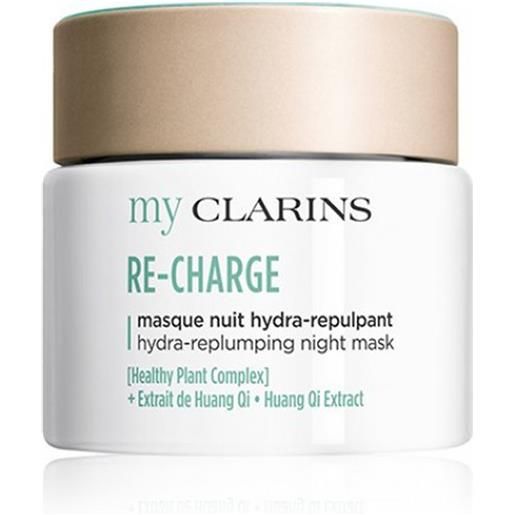 Clarins re-charge maschera notte idratante rimpolpante - pelle giovane - idratante 50 ml