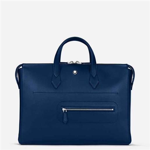 Montblanc borsa portadocumenti sottile cobalto uomo Montblanc meisterstuck