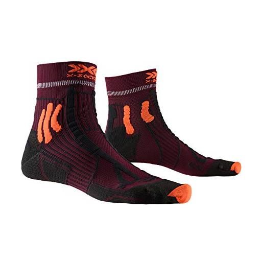 X-Bionic x-socks trail run energy, socks unisex - adulto, sunset orange/opal black, 39-41