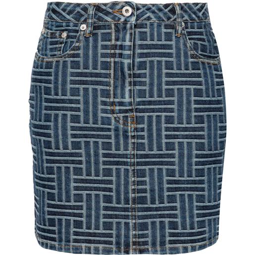 Kenzo minigonna weave - blu