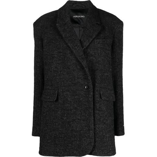 HERSKIND cappotto wilma doppiopetto - grigio