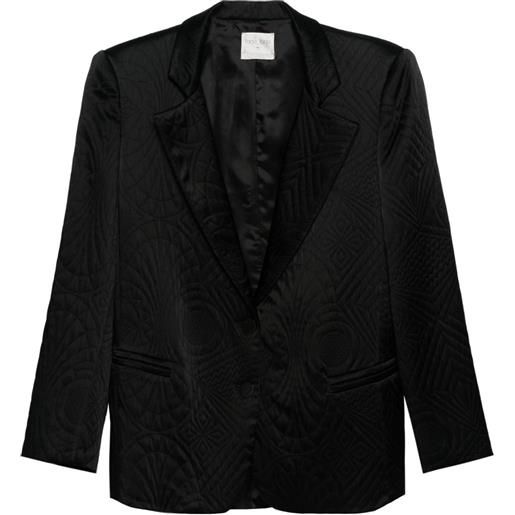 Forte Forte blazer monopetto con ricamo - nero