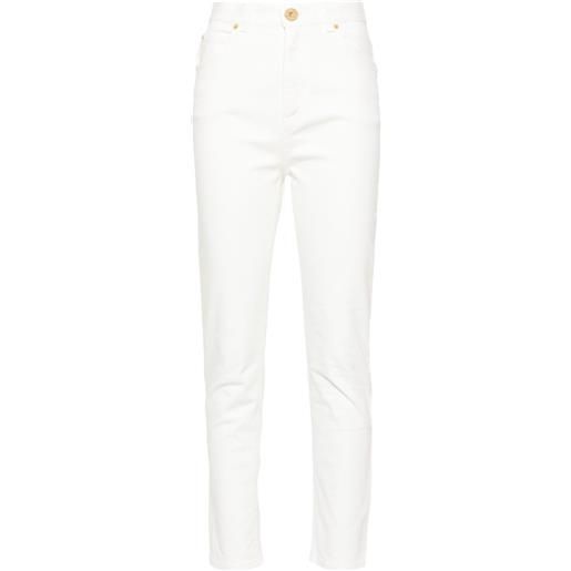 Balmain jeans a vita alta - bianco