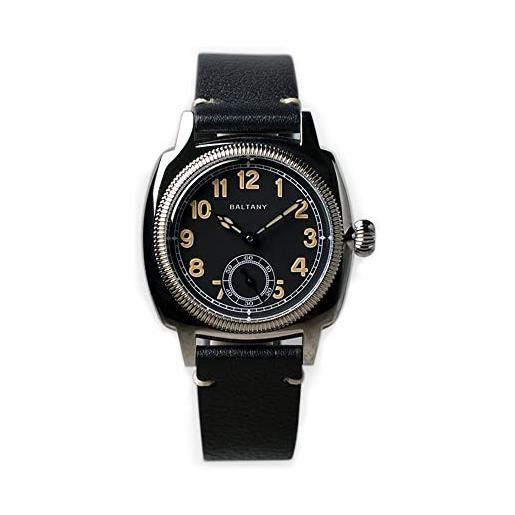 SOTAG baltany, orologio vintage con quadrante mop, lancette a carica manuale, stile retrò, luminoso, impermeabile fino a 200 m, meccanico, colore 3, colore 3