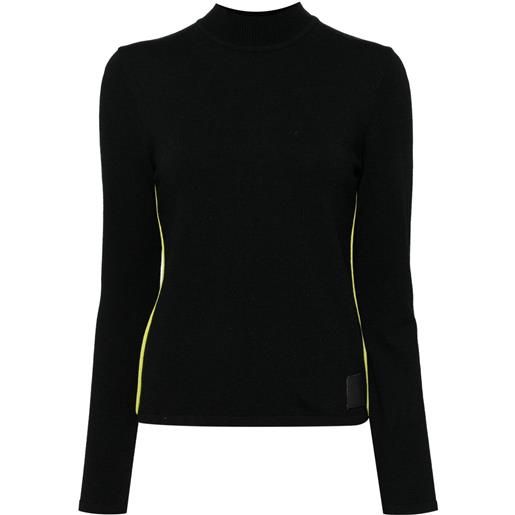 CHANEL Pre-Owned - maglione sport line 2004 - donna - lana/poliestere - 38 - nero