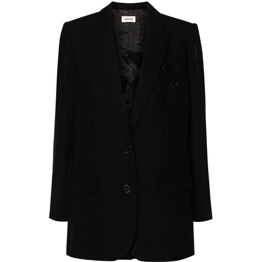 Zadig&Voltaire blazer con strass - nero