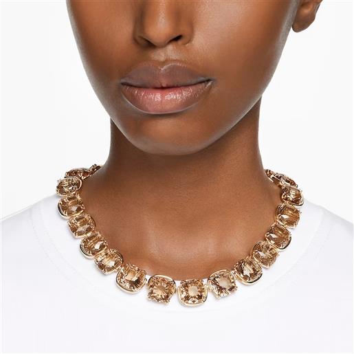 Swarovski girocollo harmonia tono dorato donna swarovski