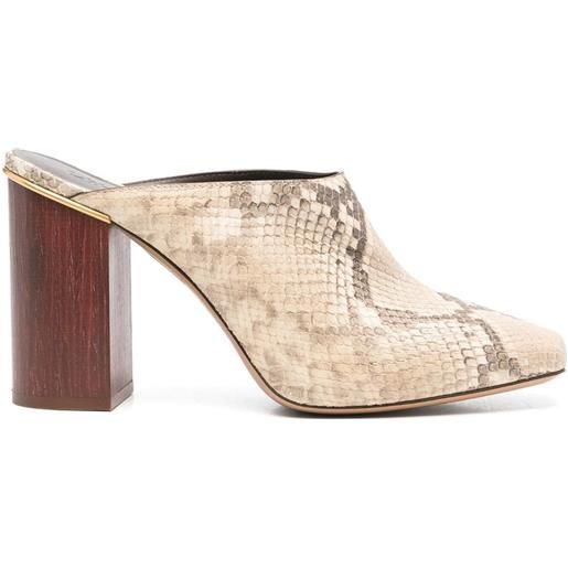 Chloé mules ambre 95mm - toni neutri