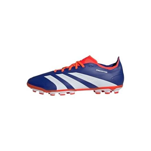 adidas unisex league 2g/3g football boots artificial grass, lucid blue/cloud white/solar red, 42 eu