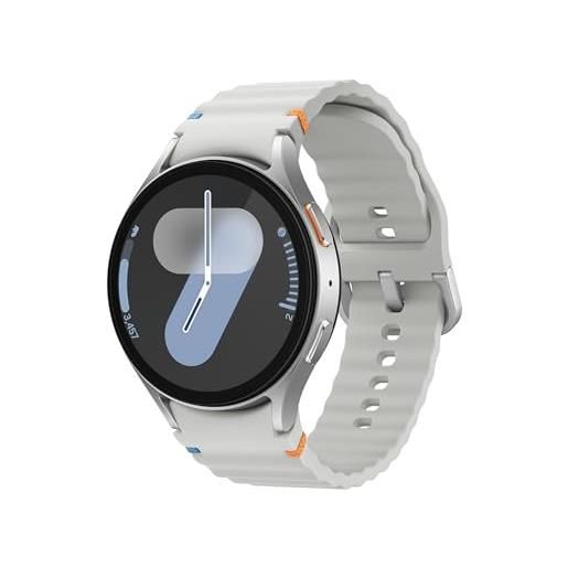 Samsung galaxy watch7 smartwatch galaxy ai, analisi del sonno, controllo con doppio avvicinamento di dita, batteria a lunga durata, gps, bt, ghiera touch in alluminio 44mm silver [versione italiana]
