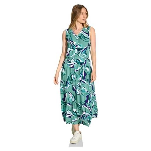 Cecil b144111 abito in viscosa con stampa, adriatic green, m donna