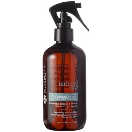 Alkemilla - lozione abbronzante e rinfrescante con mallo di noce e hennè