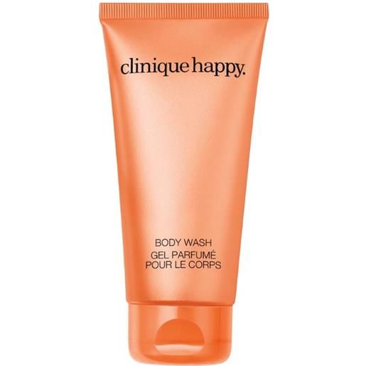 Clinique Clinique happy™ body wash 200 ml gel rinfrescante che ti immerge in una sensuale fragranza di agrumi e fiori. Per la doccia o il bagno