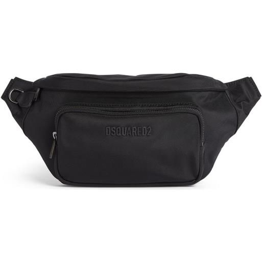 DSQUARED2 borsa tote goffrata - nero