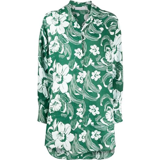 Faithfull the Brand chemisier tortuga a fiori - verde