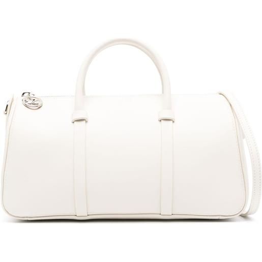 Longchamp borsa tote con logo - bianco