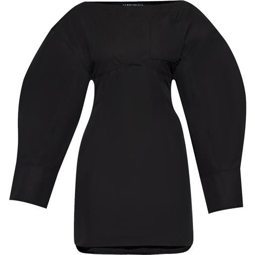 Jacquemus abito la robe chemise casaco - nero