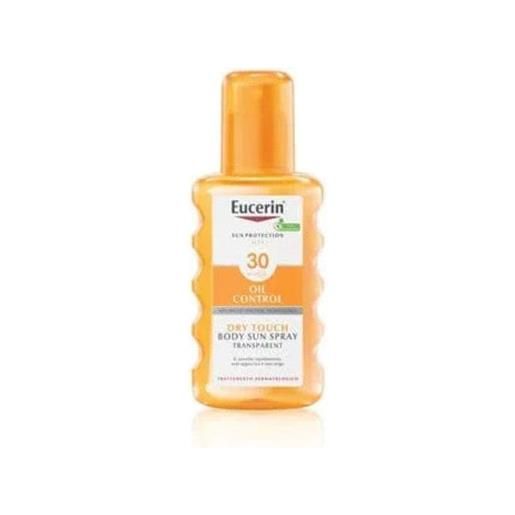 Eucerin body sun spray transparent spf30 200 ml oil control dry touch