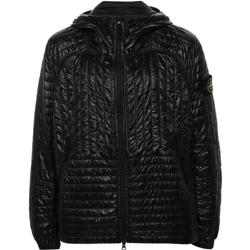 Stone Island giacca con applicazione compass - nero
