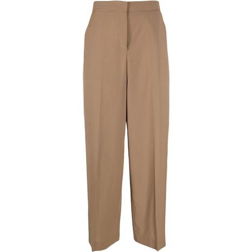 Juun.J pantaloni dritti a vita alta - toni neutri