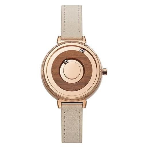 OSOLVE bracciale in pelle orologi da donna orologio da polso magnetico in legno per donna cinturino in pelle oro argento nero fashion girl scatola orologio personalizzata