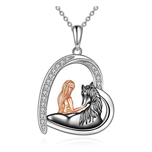 My Shape - Collana con ciondolo a forma di testa di cavallo, ottima