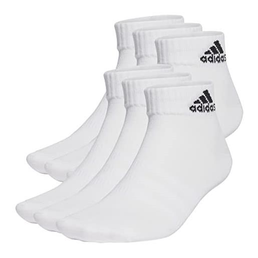 adidas ht3430 t spw ank 6p calzini unisex adulto white/black taglia kxl