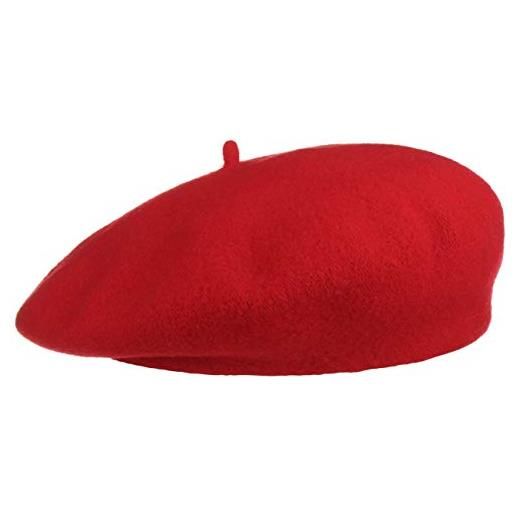 Barascon basco femminile cachemire - taglia unica (ca. 55-60 cm) - made in eu - basco da donna in lana, diversi colori - berretto alla francese - autunno/inverno lilla taglia unica