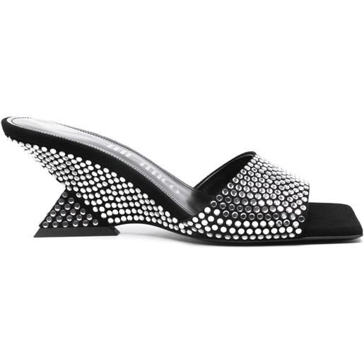 The Attico mules cheope 60mm - nero