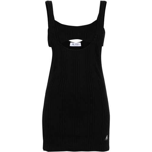 The Attico canotta con design a strati - nero