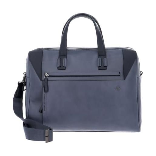 Piquadro pan cartella porta pc a due manici in pelle