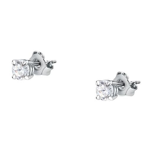 Morellato orecchini donna argento zirconi collezione tesori saiw157