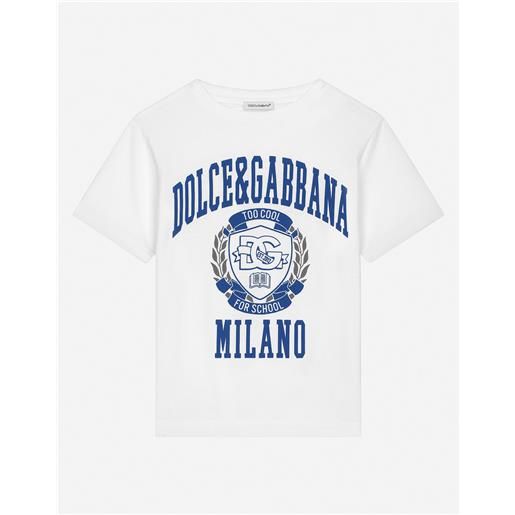 Dolce & Gabbana t-shirt in jersey con logo dolce&gabbana
