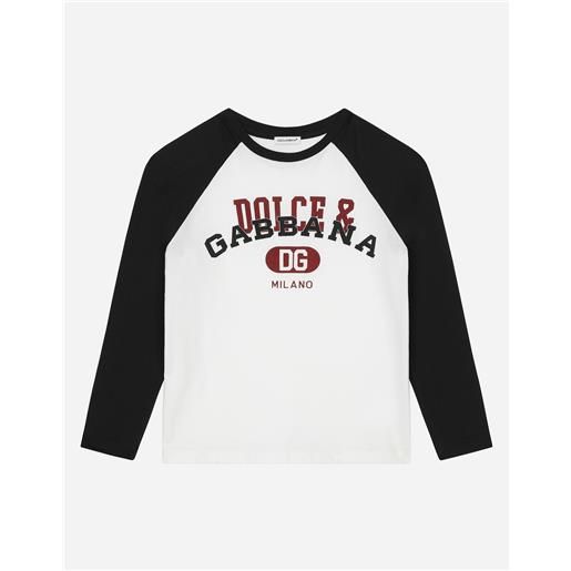 Dolce & Gabbana t-shirt in jersey con logo dolce&gabbana