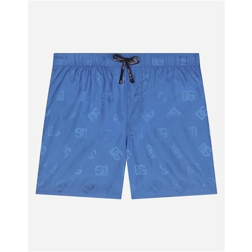 Dolce & Gabbana boxer da mare in nylon con dg logo jacquard