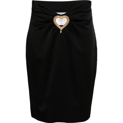 Moschino minigonna con dettaglio cut-out - nero