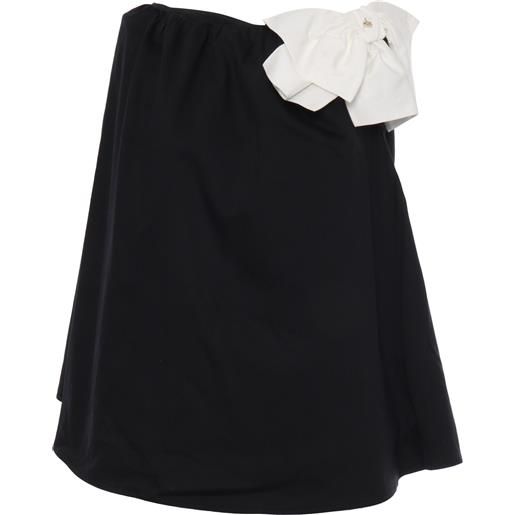 Elisabetta Franchi La Mia Bambina abito nero con fiocco