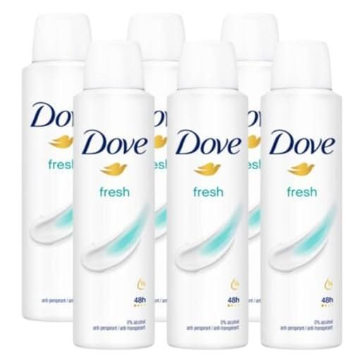 FEI FAN deodorante fresh, 48h di potezione, 0% alcool, anti-traspirante 150ml (6 spray)