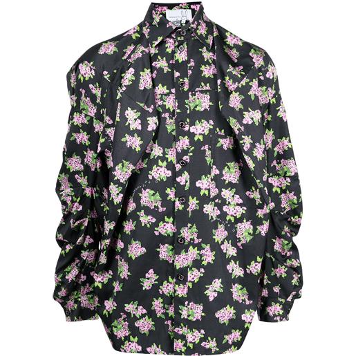Natasha Zinko camicia a fiori - nero