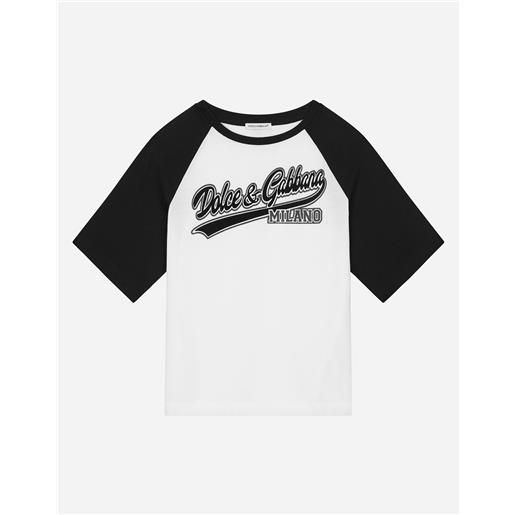 Dolce & Gabbana t-shirt in jersey con logo dolce&gabbana
