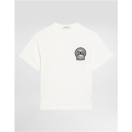 Dolce & Gabbana t-shirt in jersey con logo dg